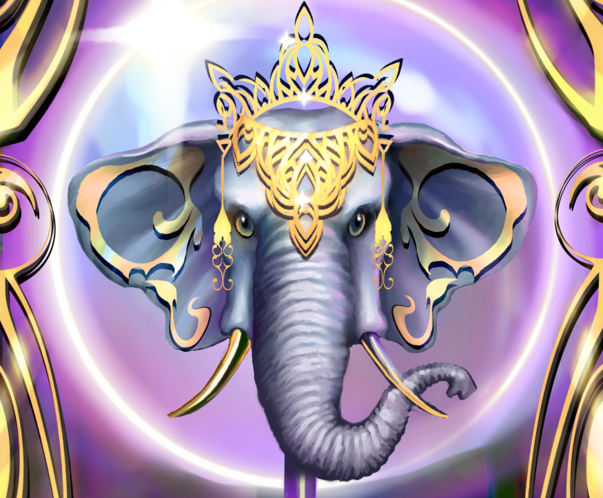 Chapter Seven: The Elephant Cane<br /><br />The Elephant’s eyes are twinkling with laughter. He says, “Wisdom is simple. Lighten up. Healing comes from being together through a difficult time. Even if ‘together’ is one parent at a time.”<br /><br />”Kindness and laughter create cups of Love. Love shows you your self-worth. Love creates your inner Power! Your Power creates Joy and Bliss, and those put you in your own sparkling, shimmering Light.“